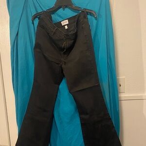 Frame Denim Black Flare Jeans